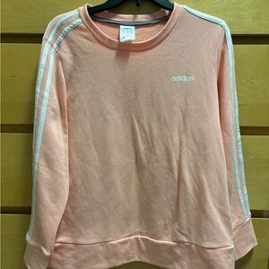 Adidas Coral Sweatshirt with White Accents